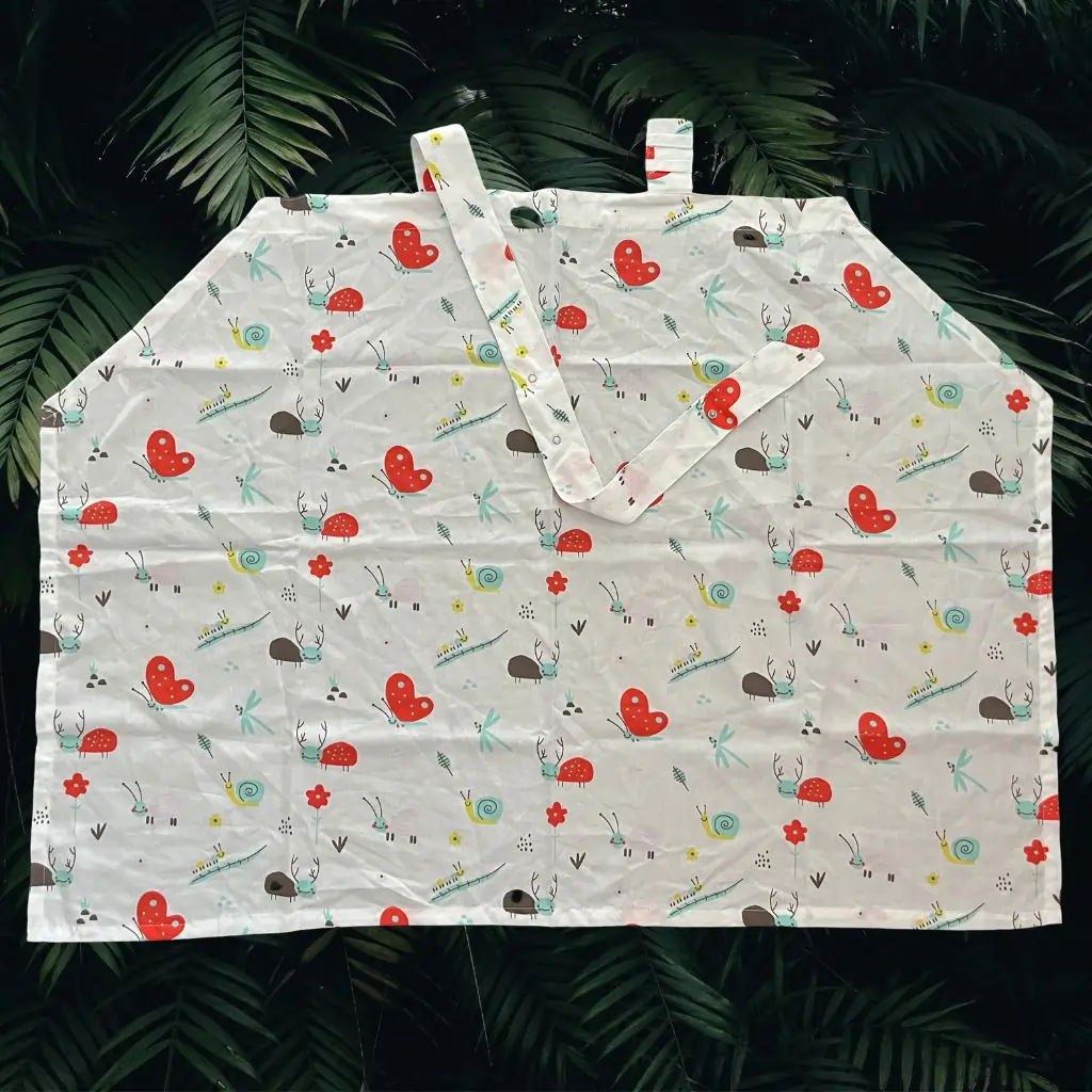 Photo 1 of 1 - Mamoritai Elegant Nursing Cover for Mothers – Blueberry Bliss Design | MAMORITAI.SHOP