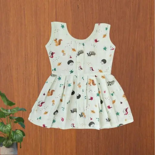 Photo 1 of 1 - Muslin Frock for Baby Girl  | MAMORITAI.SHOP