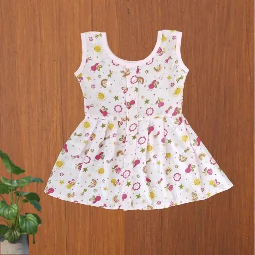Photo 1 of 1 - Muslin Frock for Baby Girl  | MAMORITAI.SHOP