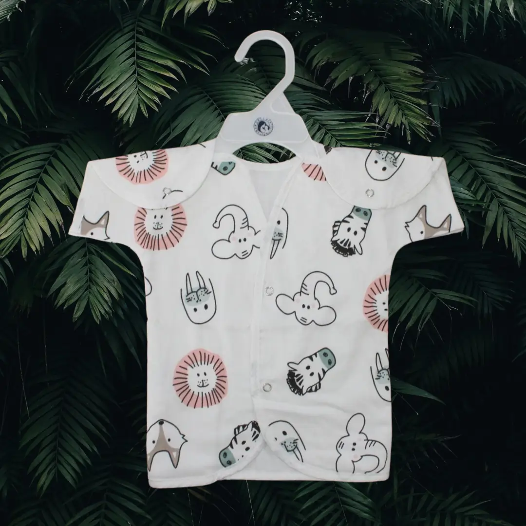 Photo 1 of 1 - Wrap Jabla Cartoon Animal Baby Romper Jumpsuit (0-3 Months) | MAMORITAI.SHOP