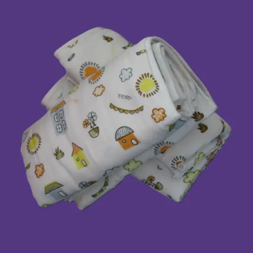 Photo 1 of 3 - Ultra-Soft Muslin Swaddle Set for Babies & Newborns | MAMORITAI.SHOP