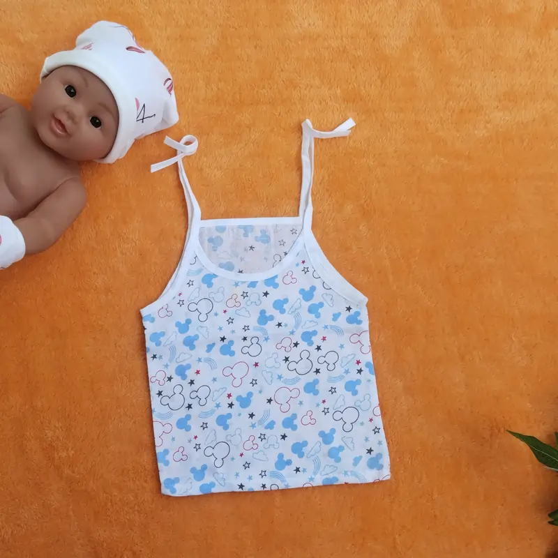 Photo 1 of 1 - Muslin Tie Knot Jabla - Micky Print | MAMORITAI.SHOP